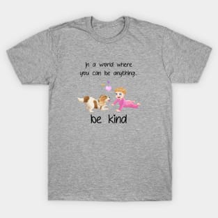 Blenheim Cavalier King Charles Spaniel and Baby T-Shirt